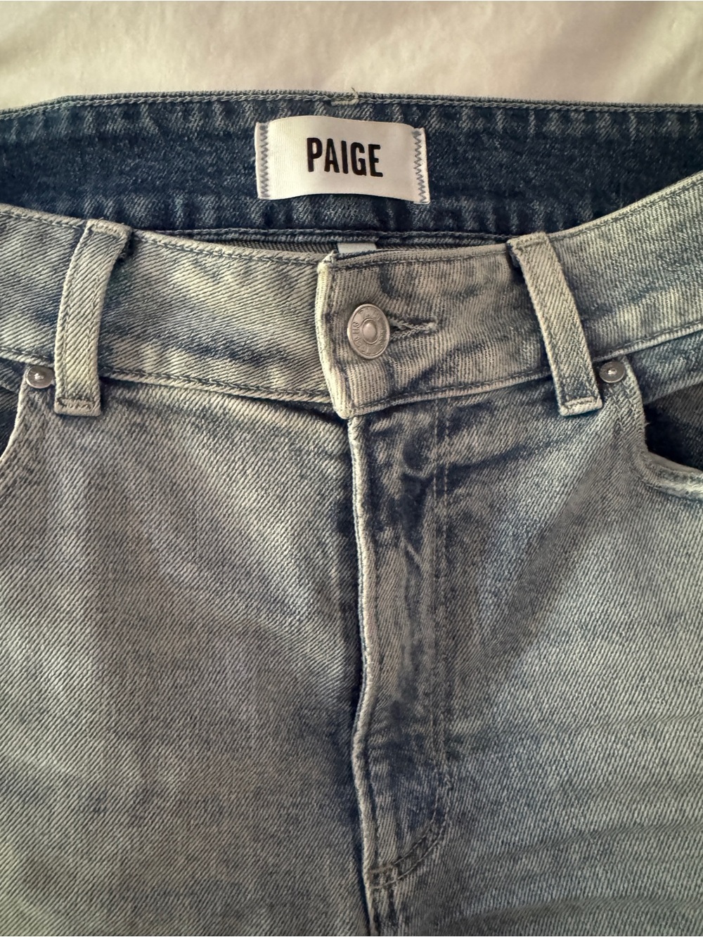 PAIGE Light Wash High-Rise Wide Leg Jeans - Picture 5 of 16
